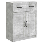 Dressoir 66x34,5x87 cm betongrijs bewerkt hout
