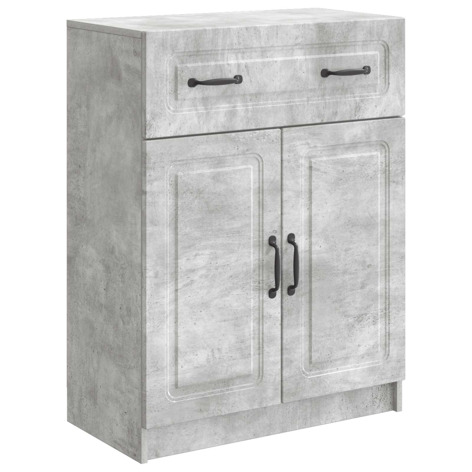 Dressoir met lade Betongrijs 66 x 34,5 x 87 cm Bewerkt hout