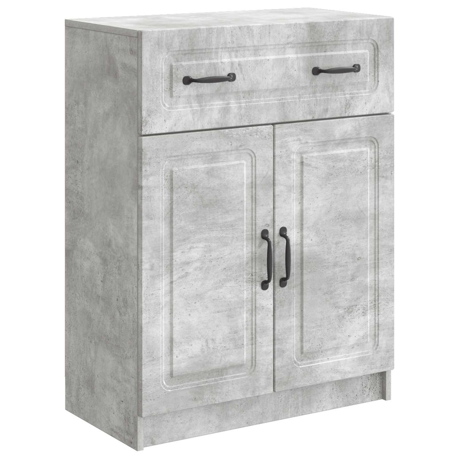 Dressoir met lade Betongrijs 66 x 34,5 x 87 cm Bewerkt hout