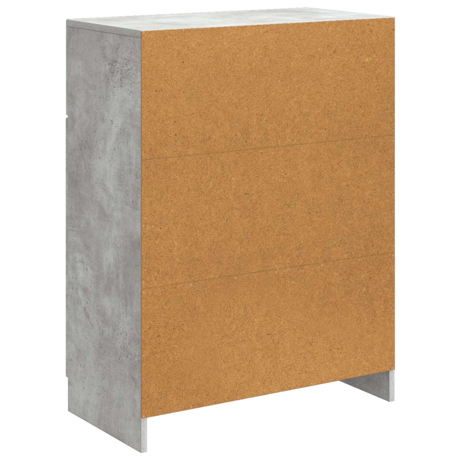 Dressoir met lade Betongrijs 66 x 34,5 x 87 cm Bewerkt hout