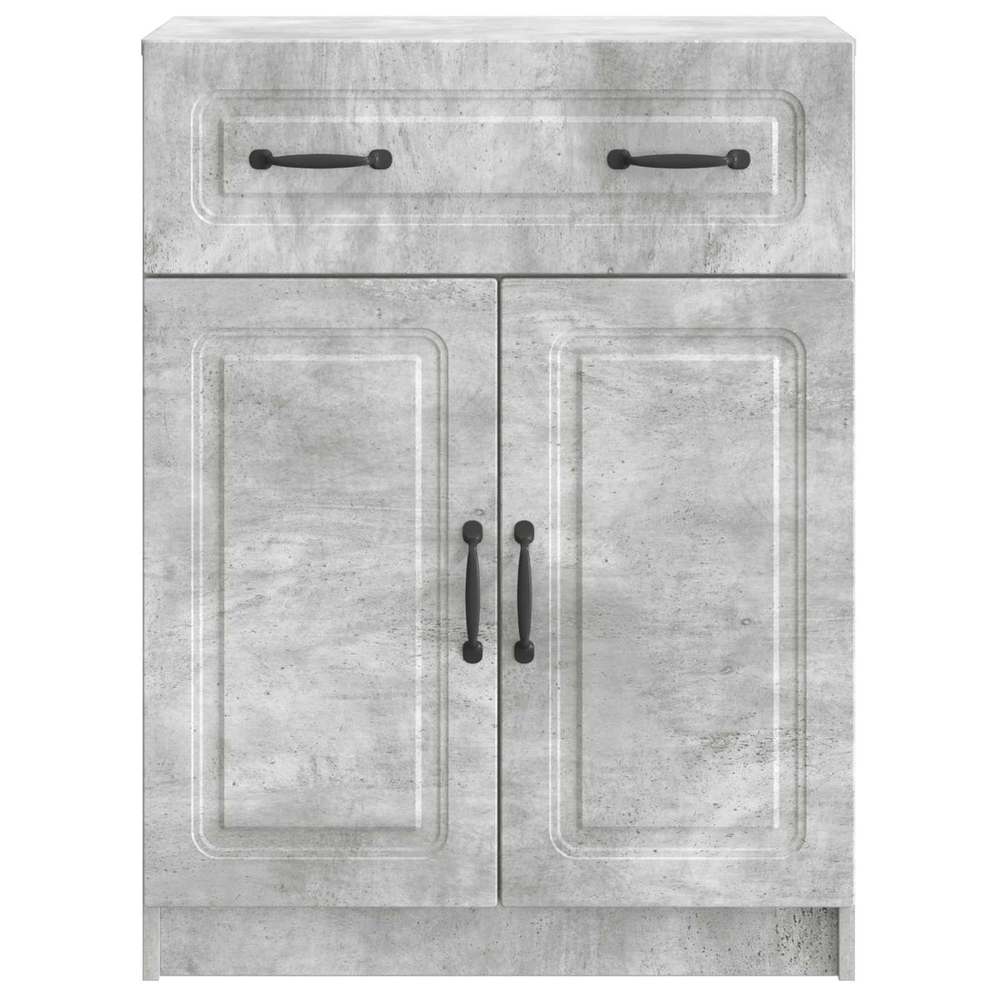 Dressoir met lade Betongrijs 66 x 34,5 x 87 cm Bewerkt hout