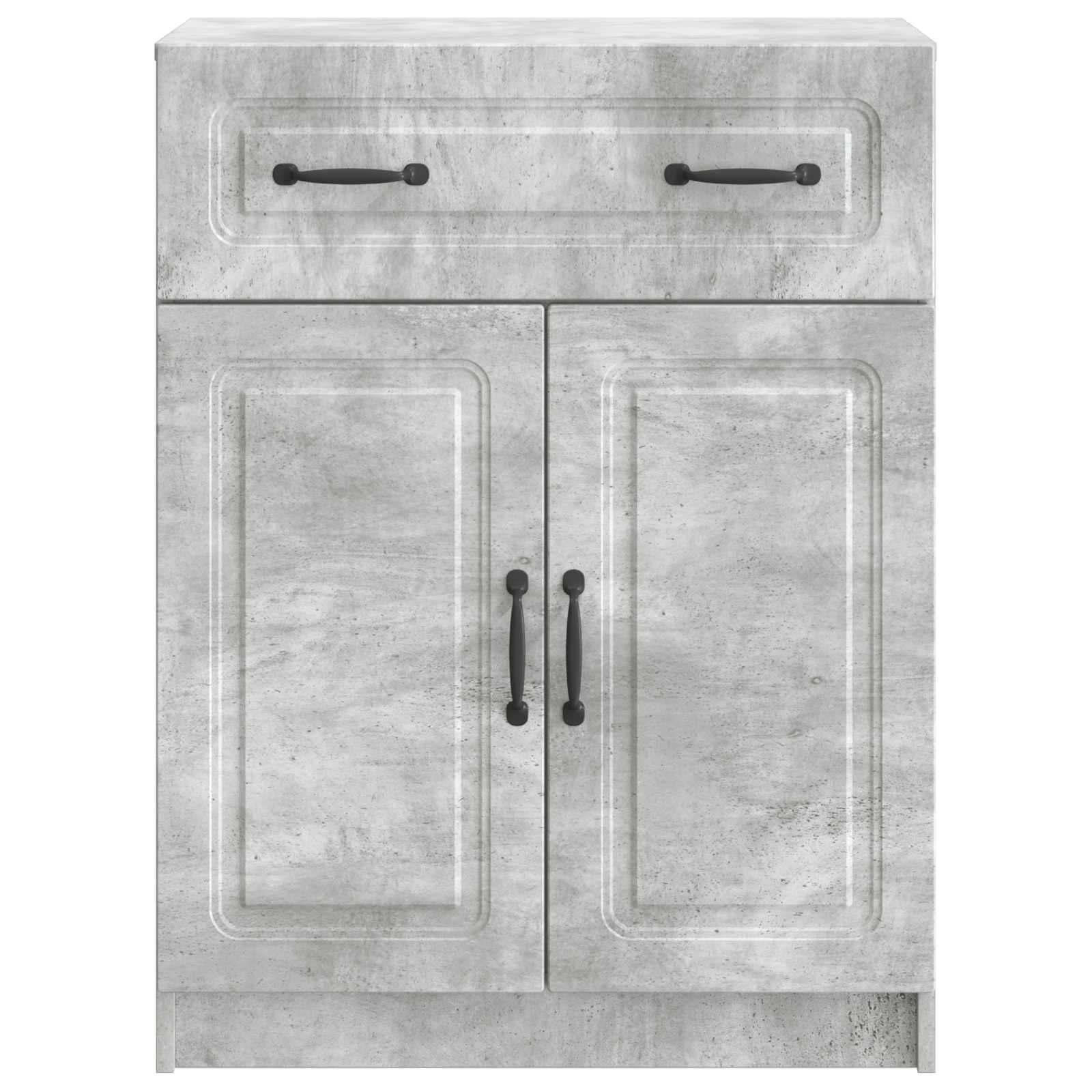 Dressoir met lade Betongrijs 66 x 34,5 x 87 cm Bewerkt hout