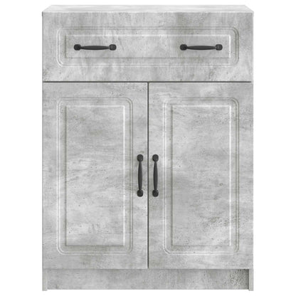 Dressoir met lade Betongrijs 66 x 34,5 x 87 cm Bewerkt hout