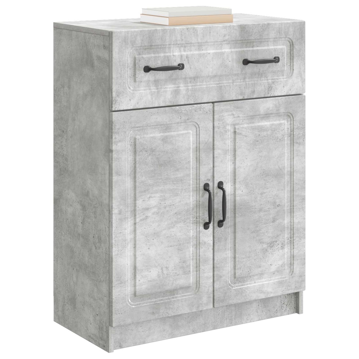 Dressoir met lade Betongrijs 66 x 34,5 x 87 cm Bewerkt hout