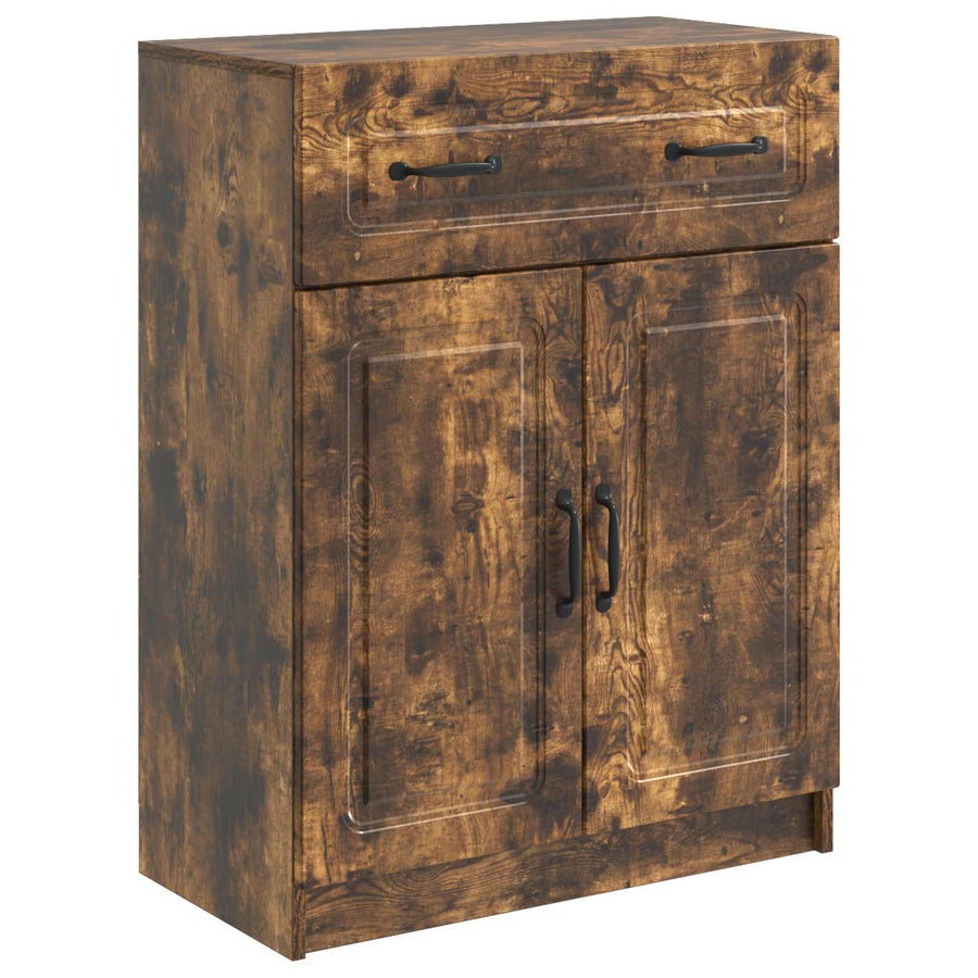 Dressoir met lade Gerookt eiken 66 x 34,5 x 87 cm Bewerkt hout