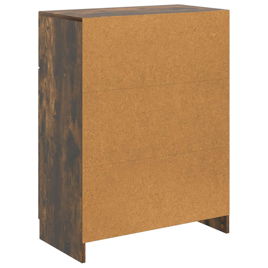 Dressoir met lade Gerookt eiken 66 x 34,5 x 87 cm Bewerkt hout