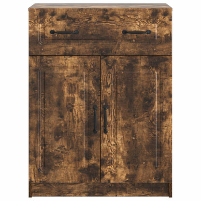 Dressoir met lade Gerookt eiken 66 x 34,5 x 87 cm Bewerkt hout