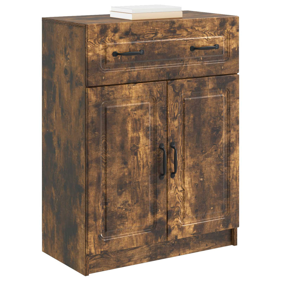 Dressoir met lade Gerookt eiken 66 x 34,5 x 87 cm Bewerkt hout