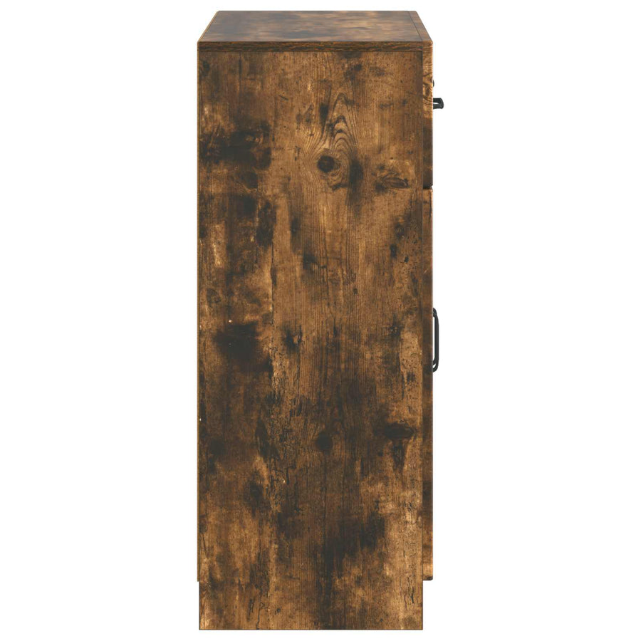 Dressoir met lade Gerookt eiken 66 x 34,5 x 87 cm Bewerkt hout
