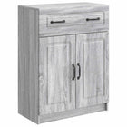 Dressoir grijs sonoma 66x34,5x87 cm bewerkt hout