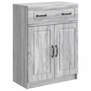 Dressoir grijs sonoma 66x34,5x87 cm bewerkt hout