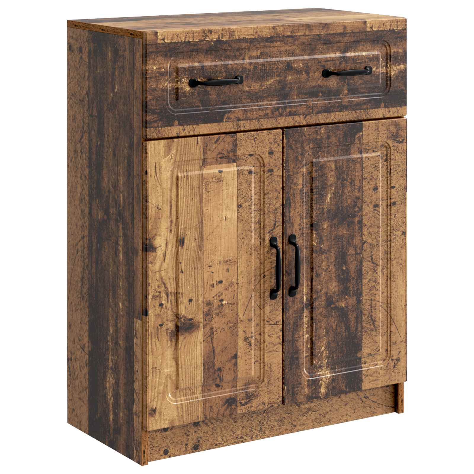Dressoir met lade Oud hout 66 x 34,5 x 87 cm Bewerkt hout