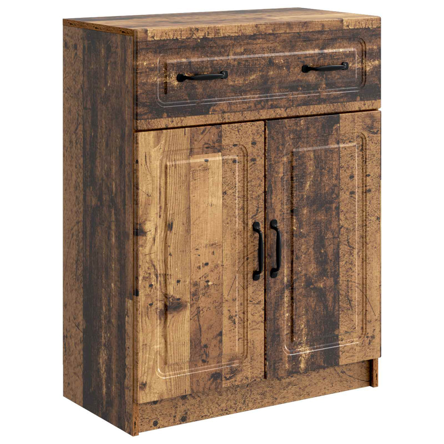 Dressoir met lade Oud hout 66 x 34,5 x 87 cm Bewerkt hout