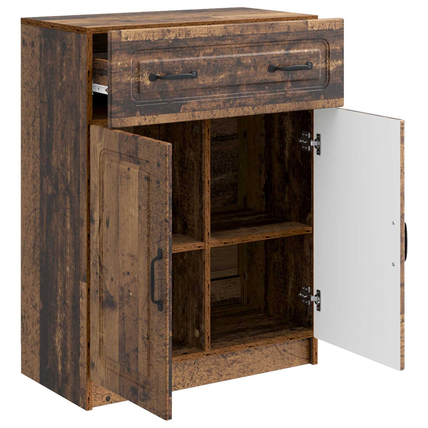Dressoir met lade Oud hout 66 x 34,5 x 87 cm Bewerkt hout