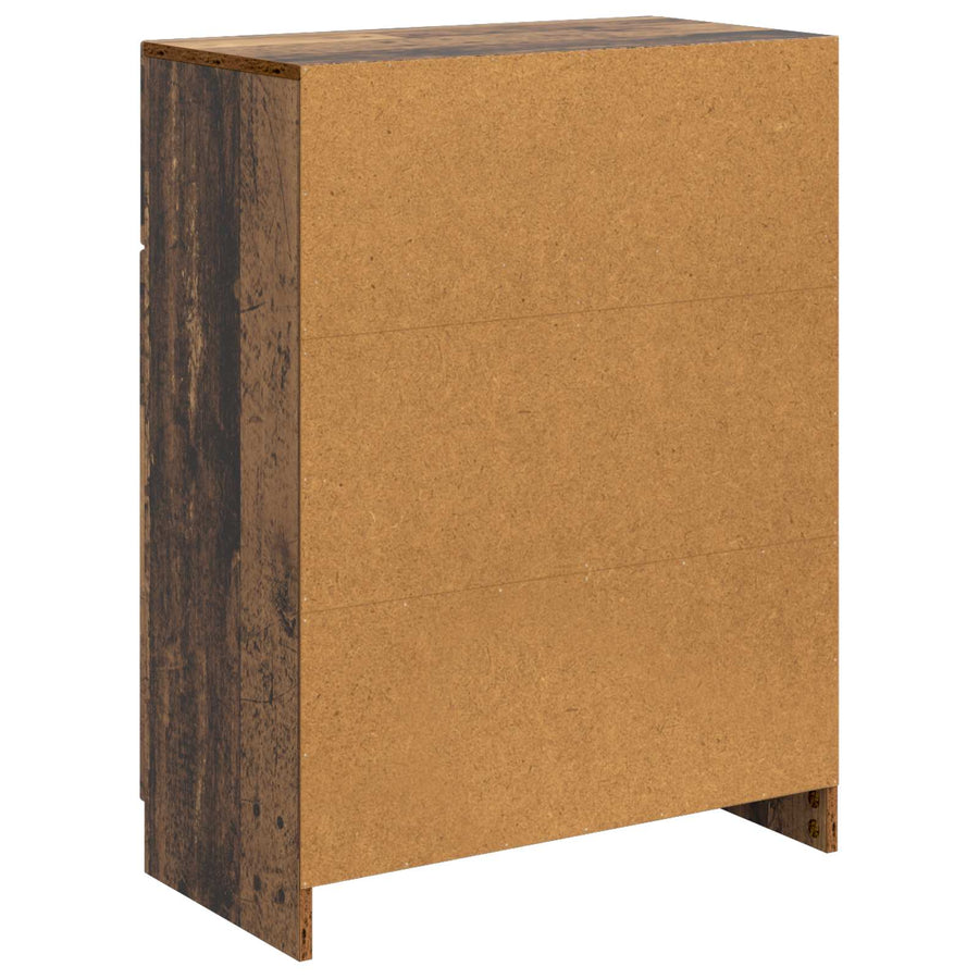 Dressoir met lade Oud hout 66 x 34,5 x 87 cm Bewerkt hout