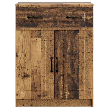 Dressoir met lade Oud hout 66 x 34,5 x 87 cm Bewerkt hout