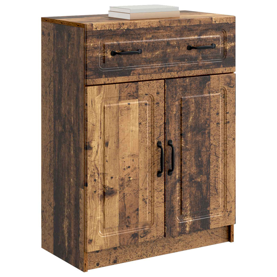Dressoir met lade Oud hout 66 x 34,5 x 87 cm Bewerkt hout