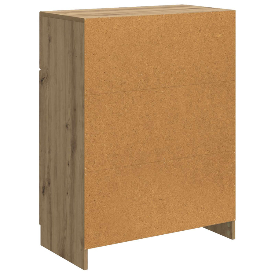 Dressoir Artisanaal eiken 66 x 34,5 x 87 cm Bewerkt hout