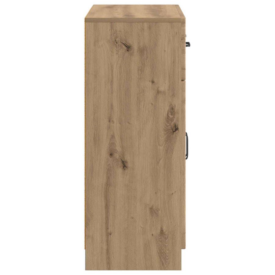 Dressoir Artisanaal eiken 66 x 34,5 x 87 cm Bewerkt hout