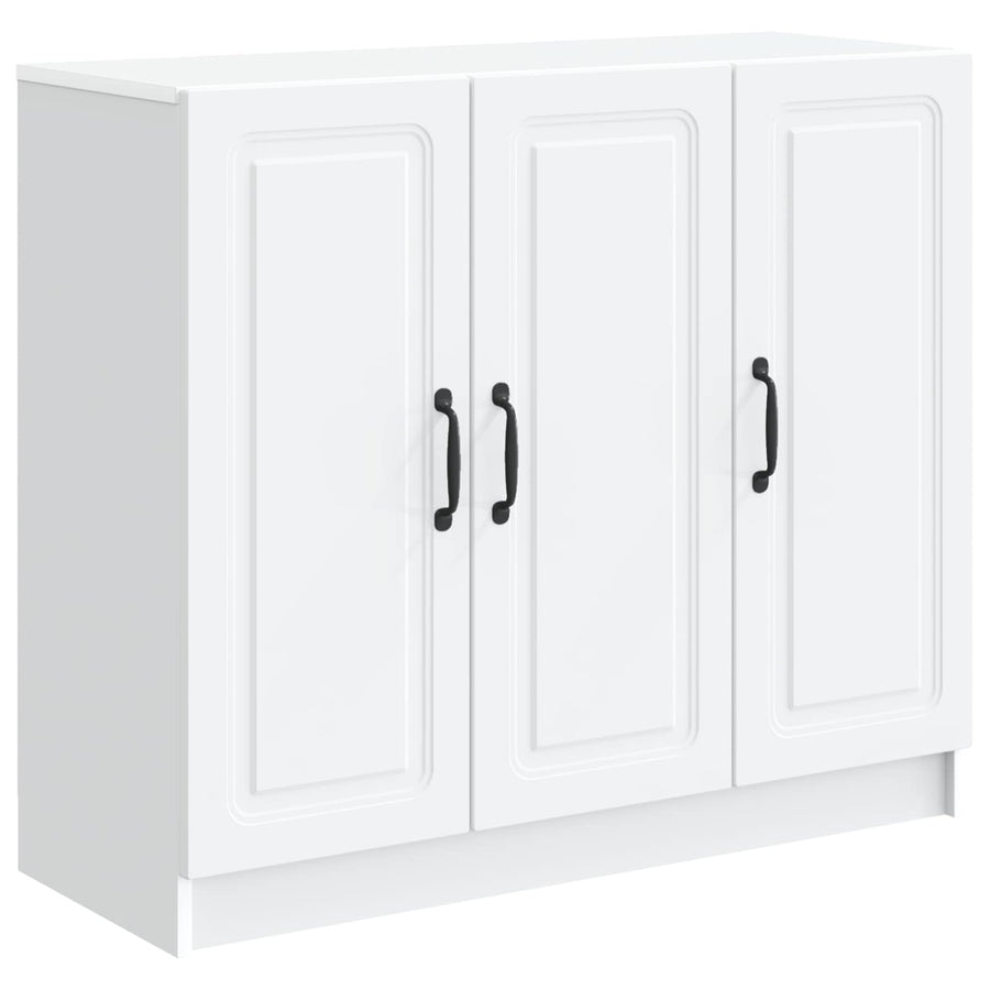 Dressoir Wit 89 x 34,5 x 77 cm Bewerkt hout
