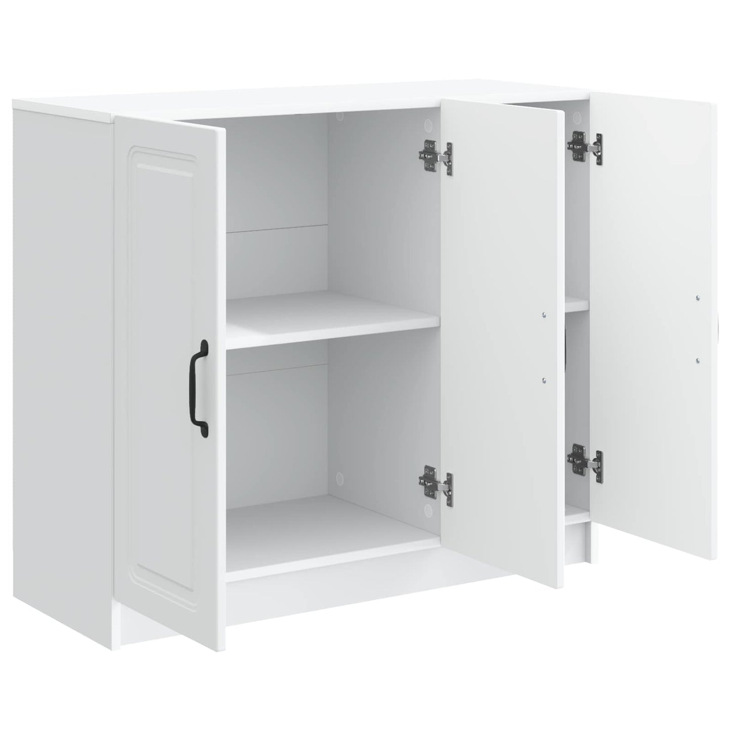 Dressoir Wit 89 x 34,5 x 77 cm Bewerkt hout