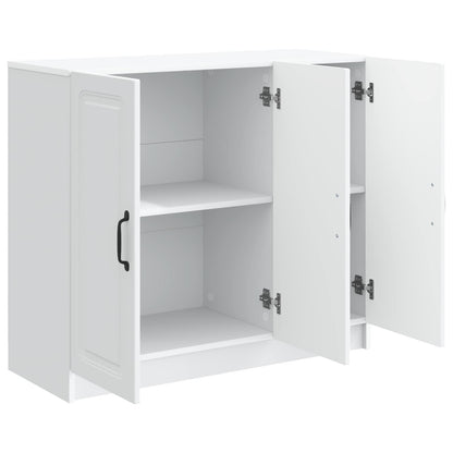 Dressoir Wit 89 x 34,5 x 77 cm Bewerkt hout
