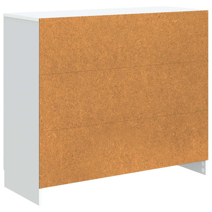 Dressoir Wit 89 x 34,5 x 77 cm Bewerkt hout