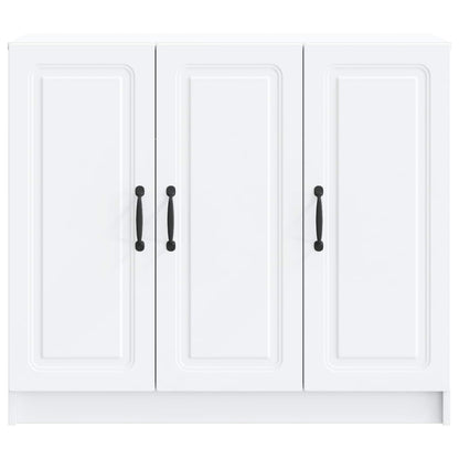 Dressoir Wit 89 x 34,5 x 77 cm Bewerkt hout