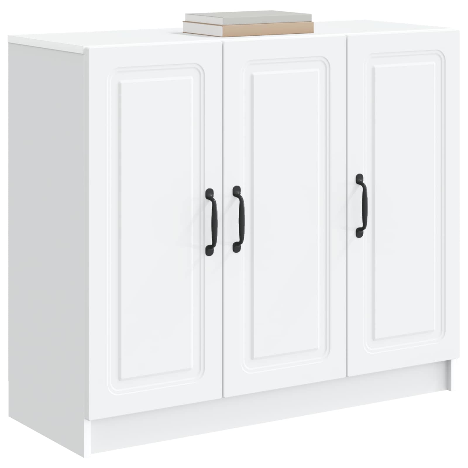 Dressoir Wit 89 x 34,5 x 77 cm Bewerkt hout