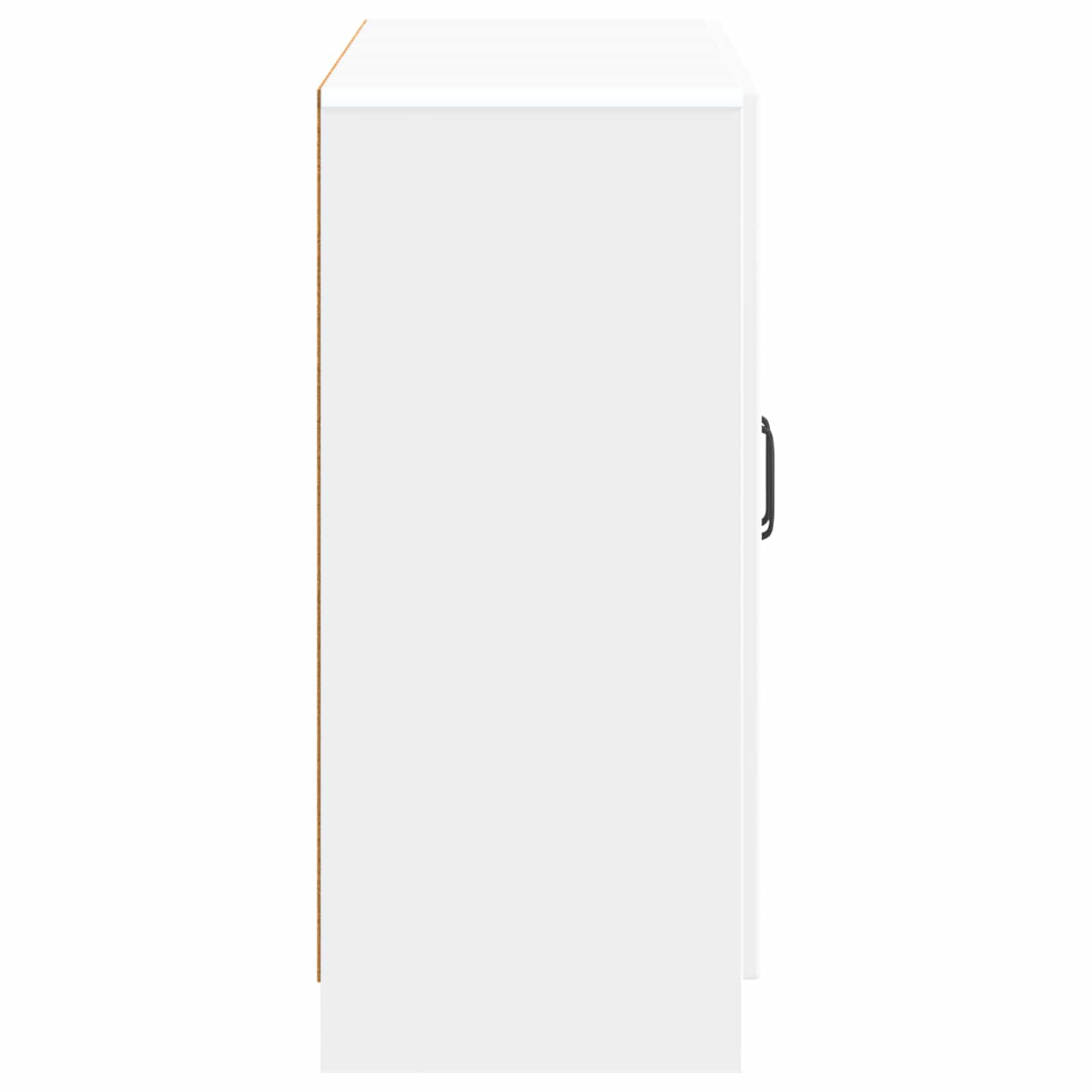 Dressoir Wit 89 x 34,5 x 77 cm Bewerkt hout