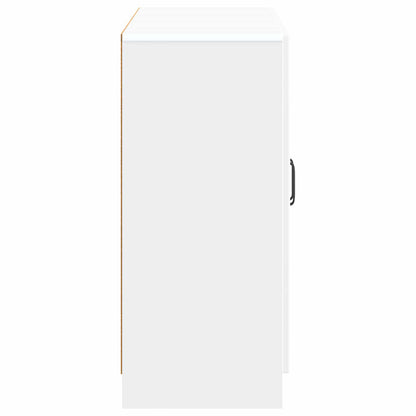 Dressoir Wit 89 x 34,5 x 77 cm Bewerkt hout