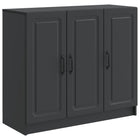 Dressoir 89x34,5x77 cm bewerkt hout zwart