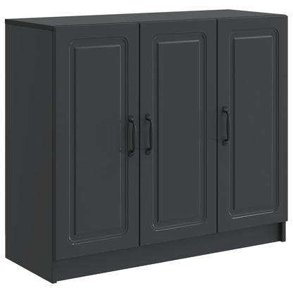Dressoir Zwart 89 x 34,5 x 77 cm Bewerkt hout