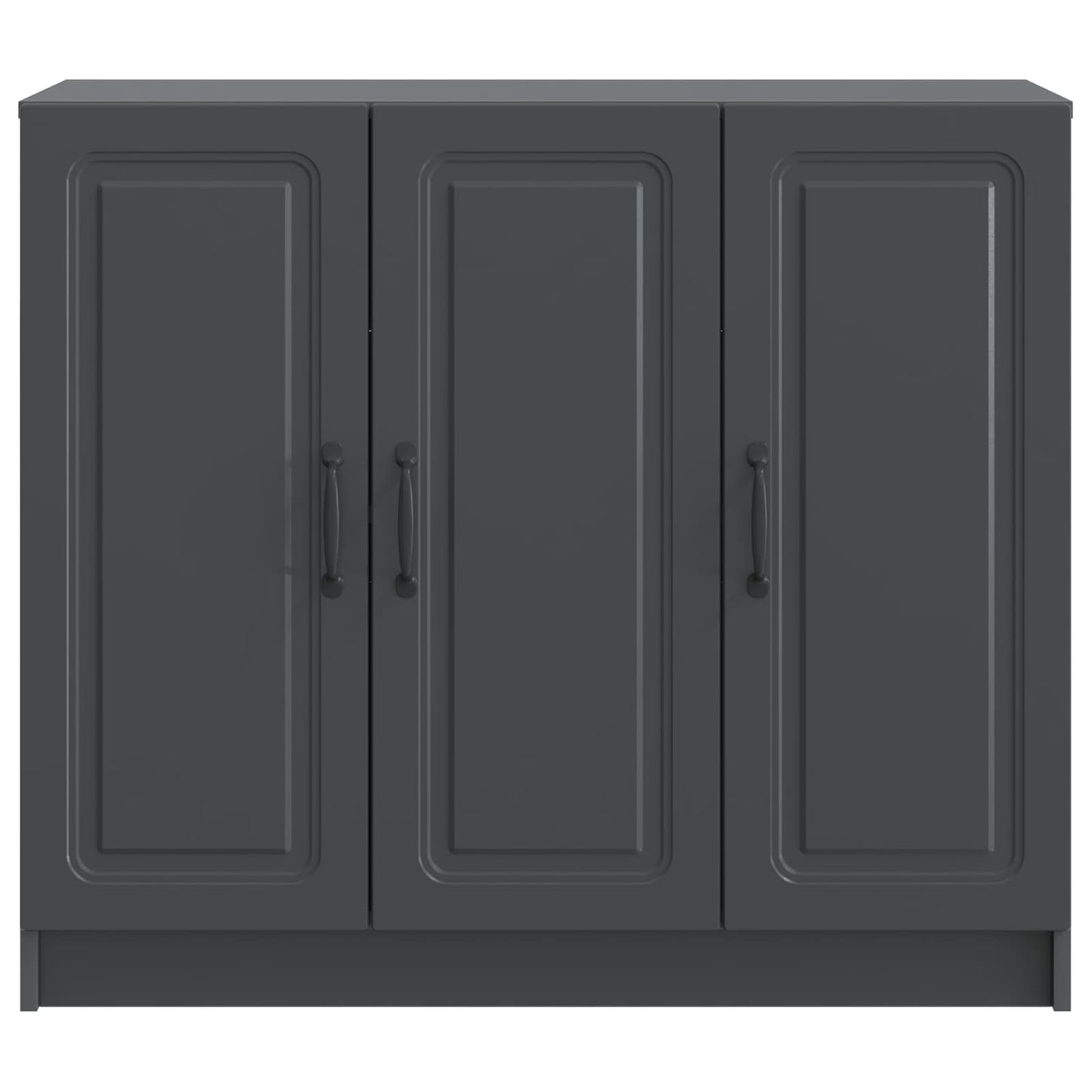 Dressoir Zwart 89 x 34,5 x 77 cm Bewerkt hout