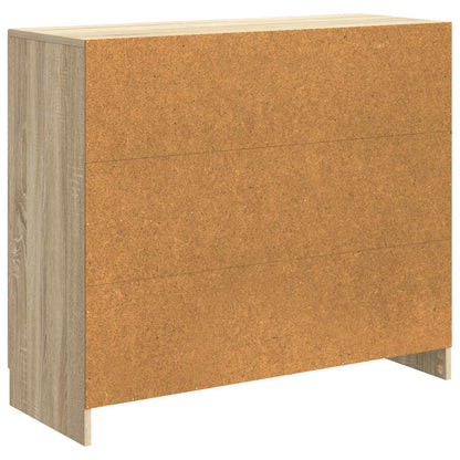 Dressoir Sonoma Eiken 89 x 34,5 x 77 cm Bewerkt hout