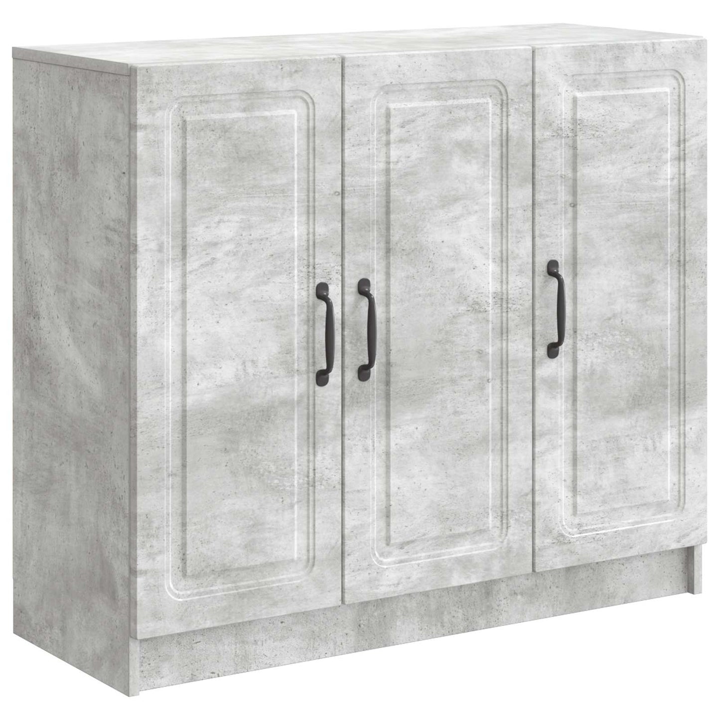 Dressoir Betongrijs 89 x 34,5 x 77 cm Bewerkt hout
