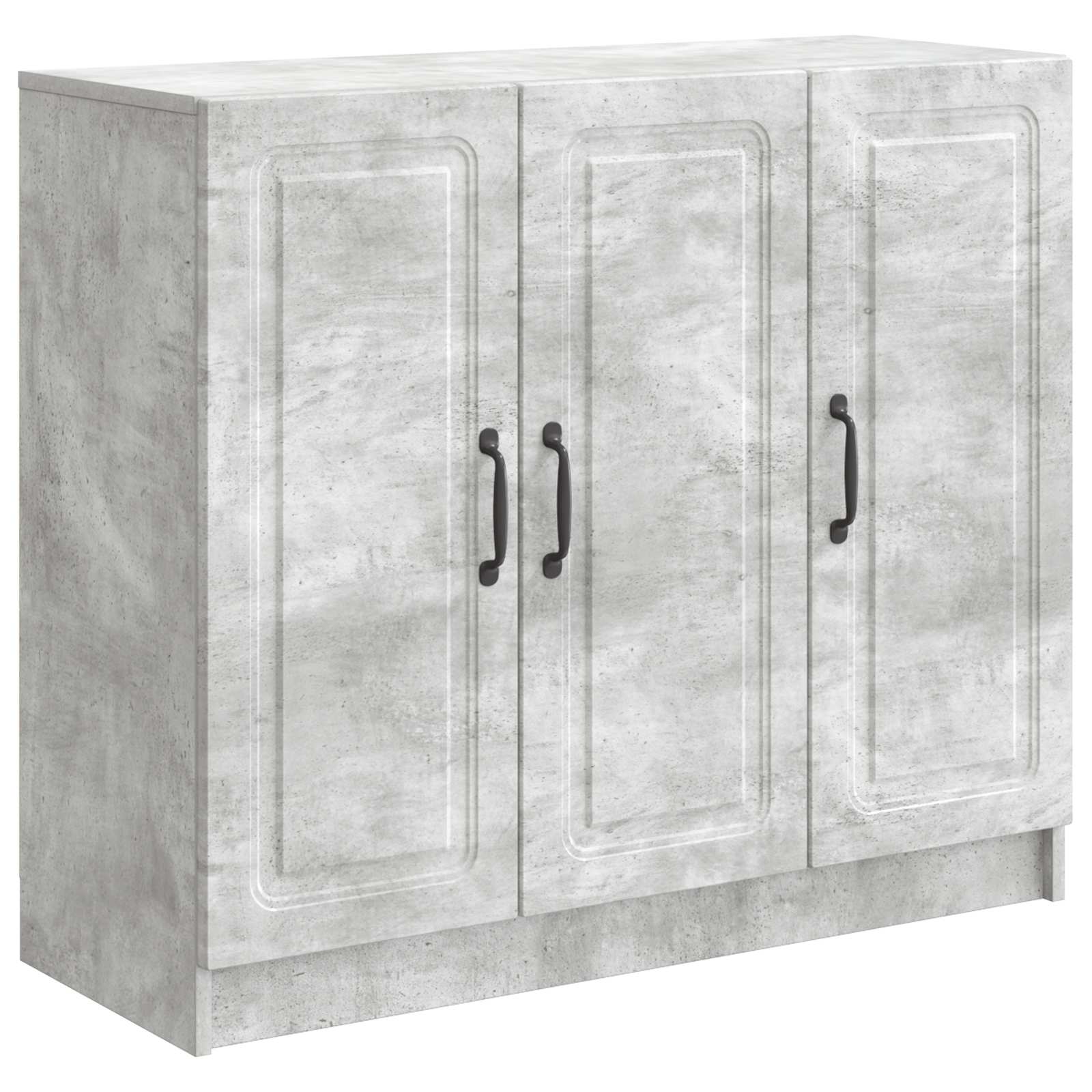 Dressoir Betongrijs 89 x 34,5 x 77 cm Bewerkt hout