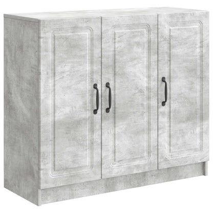 Dressoir Betongrijs 89 x 34,5 x 77 cm Bewerkt hout