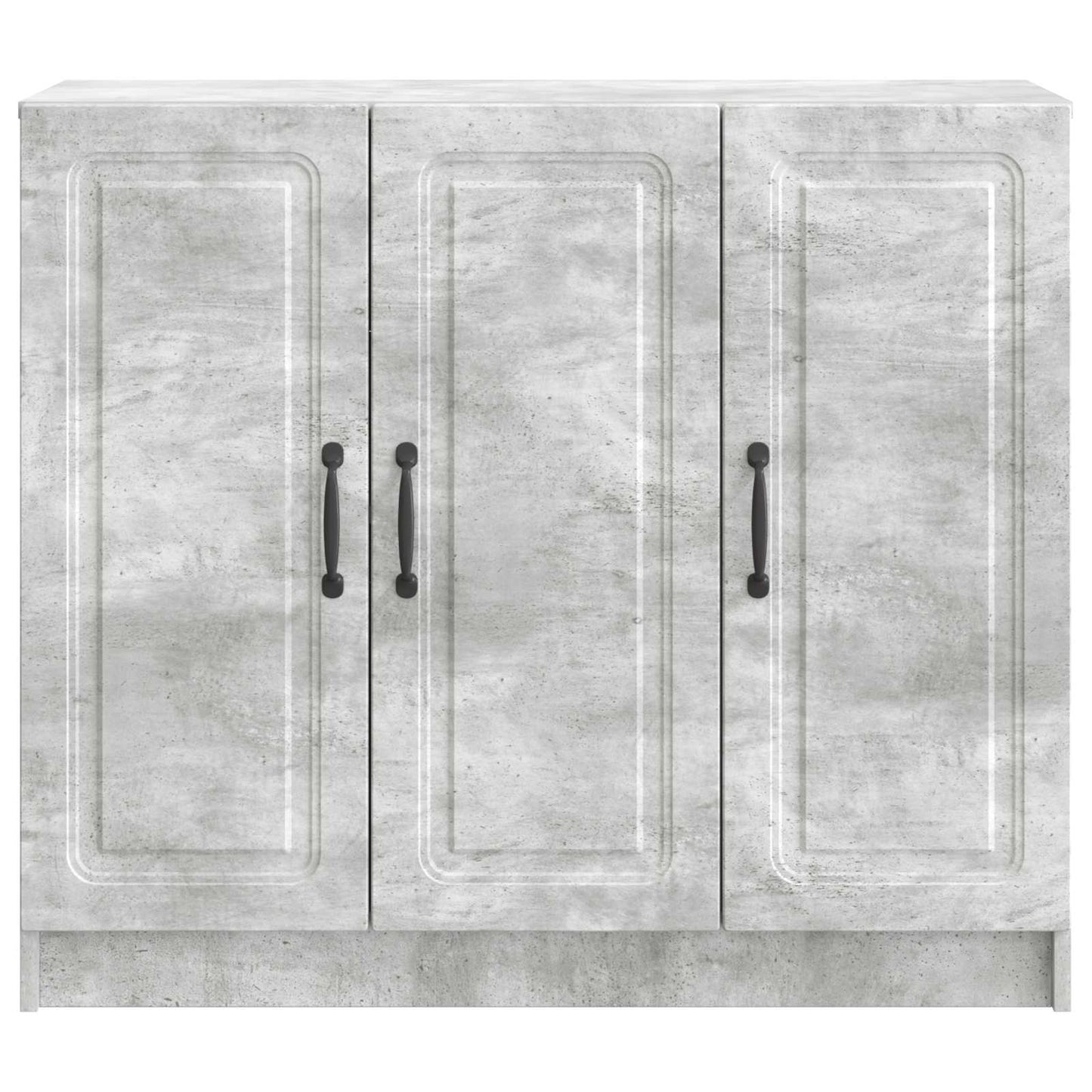 Dressoir Betongrijs 89 x 34,5 x 77 cm Bewerkt hout