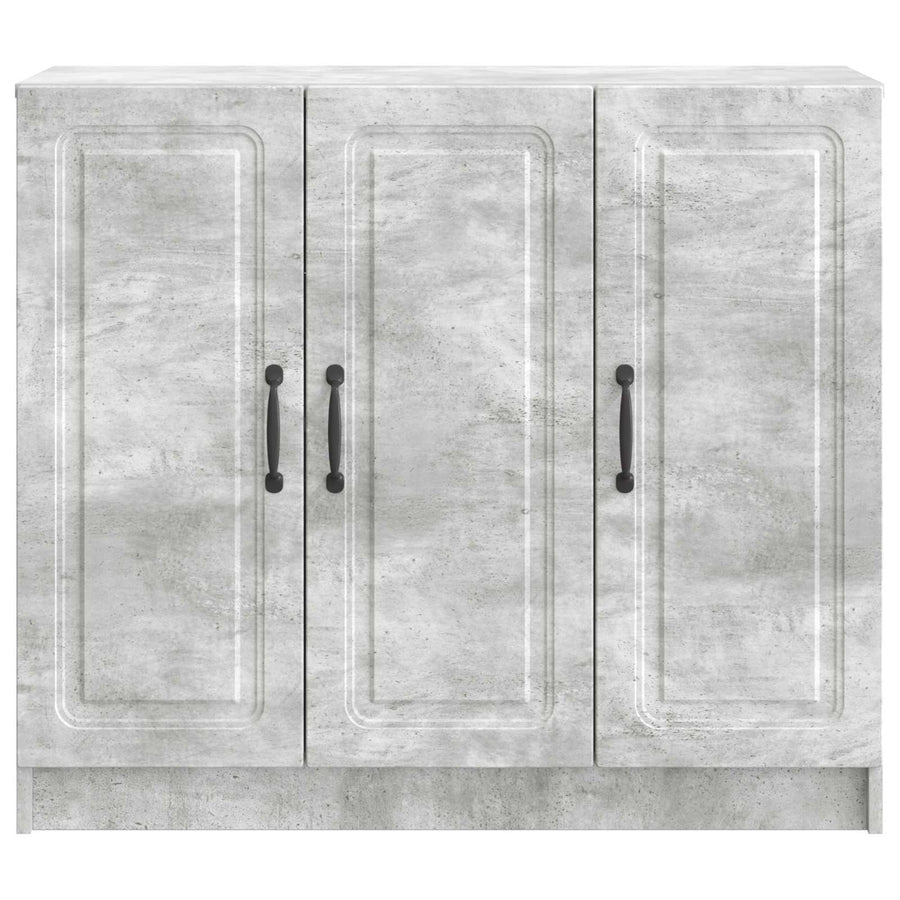 Dressoir Betongrijs 89 x 34,5 x 77 cm Bewerkt hout