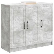 Dressoir Betongrijs 89 x 34,5 x 77 cm Bewerkt hout