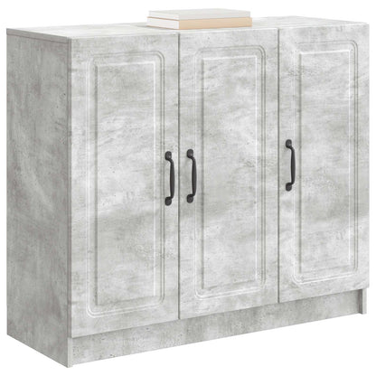 Dressoir Betongrijs 89 x 34,5 x 77 cm Bewerkt hout
