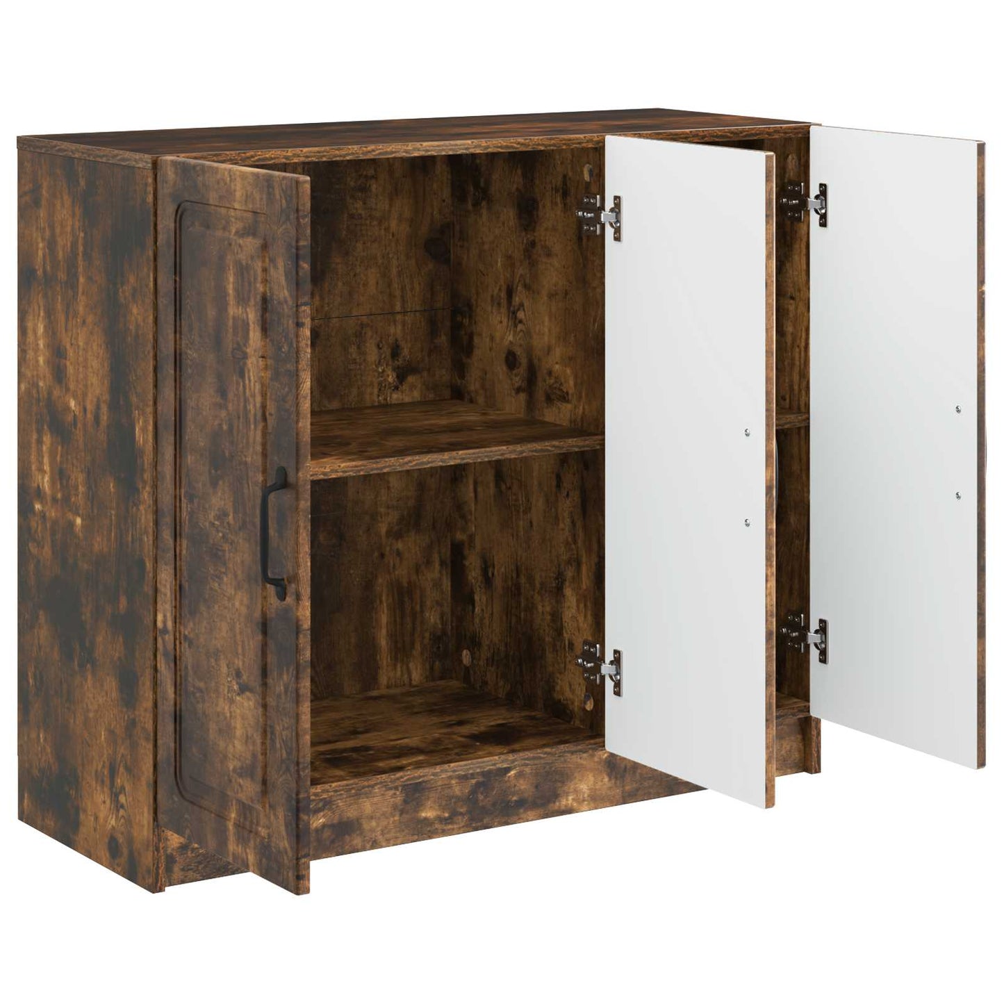 Dressoir Gerookt eiken 89 x 34,5 x 77 cm Bewerkt hout