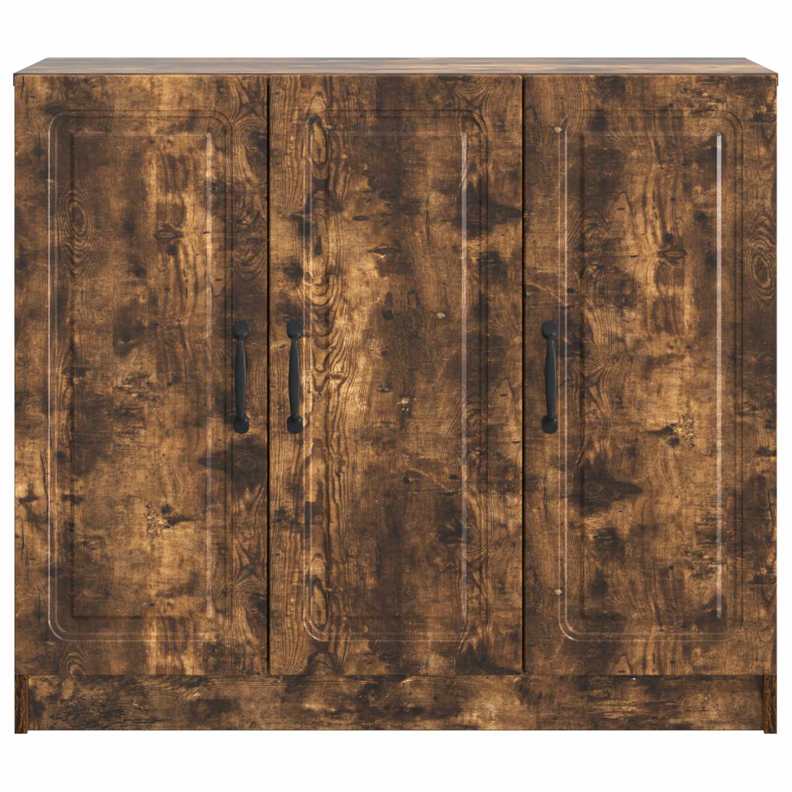 Dressoir Gerookt eiken 89 x 34,5 x 77 cm Bewerkt hout