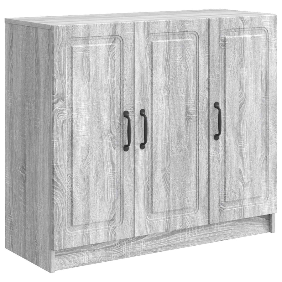 Dressoir Grijs sonoma 89 x 34,5 x 77 cm Bewerkt hout