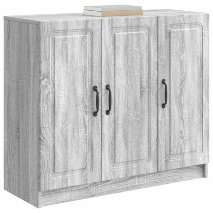 Dressoir Grijs sonoma 89 x 34,5 x 77 cm Bewerkt hout