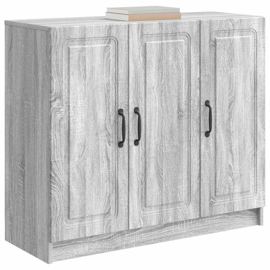 Dressoir Grijs sonoma 89 x 34,5 x 77 cm Bewerkt hout