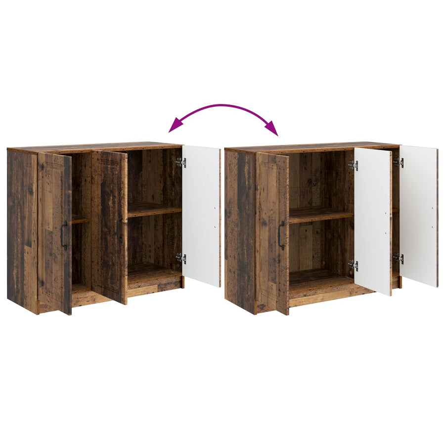 Dressoir Oud hout 89 x 34,5 x 77 cm Bewerkt hout