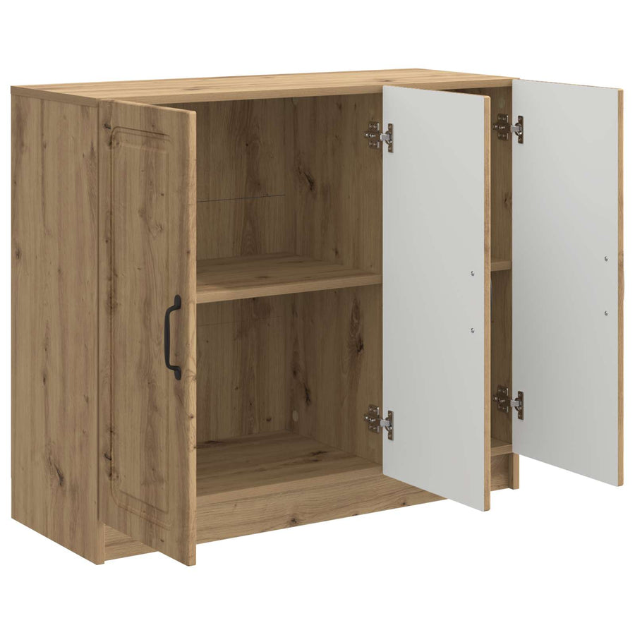 Dressoir Artisanaal eiken 89 x 34,5 x 77 cm Bewerkt hout