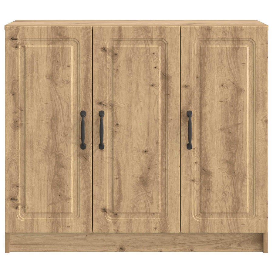 Dressoir Artisanaal eiken 89 x 34,5 x 77 cm Bewerkt hout
